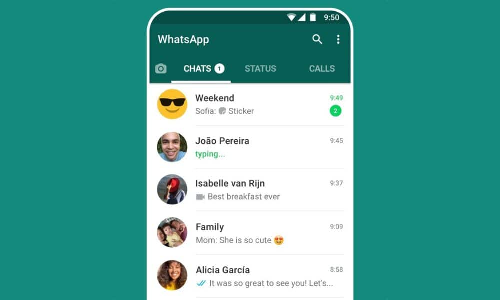 WhatsApp generic hero app interface