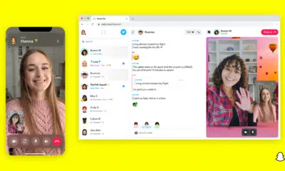 snapchats messaging and calling features land on a new set of screens