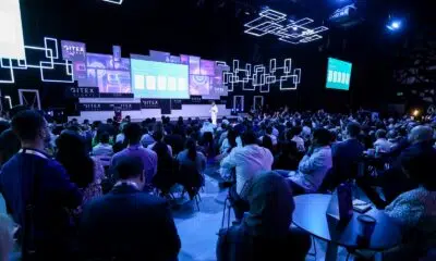 His Excellency Abdulla Bin Touq Al Marri UAE Minister of Economy addressing the audience at GITEX GLOBAL