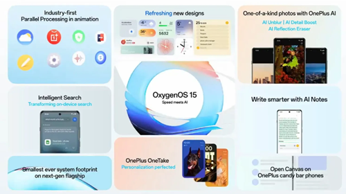 OxygenOS 15 تجربة مستخدم محسّنة بقدرات ذكاء اصطناعي من ون بلس