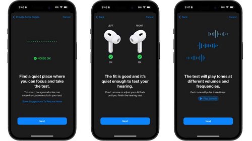 طريقة فحص ضعف السمع باستخدام iPhone وAirPods Pro 2 خطوات سهلة وفعّالة