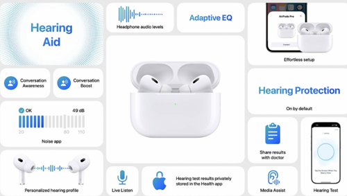 AirPods Pro إعداد وضع المساعد السمعي وتخصيصه