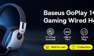 Baseus تكشف عن سماعة الألعاب GoPlay 1 Max بمحركات مزدوجة وأداء صوتي قوي