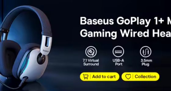 Baseus تكشف عن سماعة الألعاب GoPlay 1 Max بمحركات مزدوجة وأداء صوتي قوي