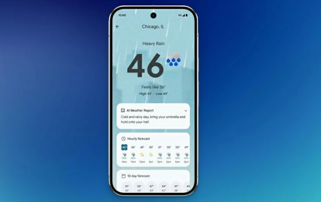 إطلاق تطبيق Pixel Weather لأجهزة Pixel 6 وما بعدها