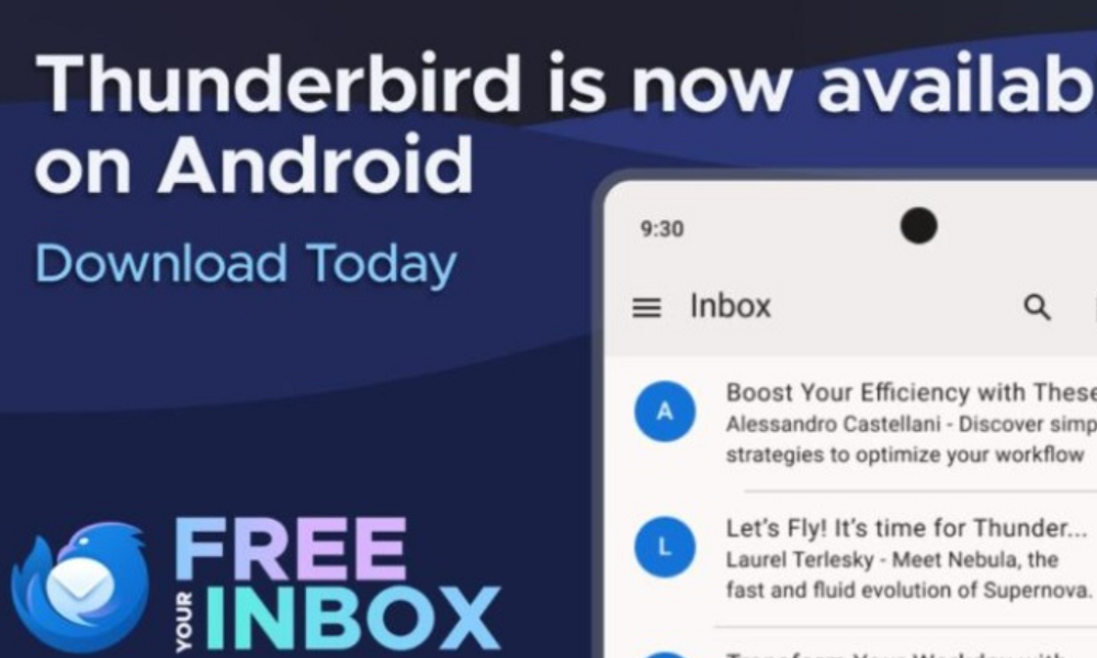 إطلاق تطبيق ثندربيرد لأندرويد خطوة من موزيلا لتوسيع تجربة البريد الإلكتروني