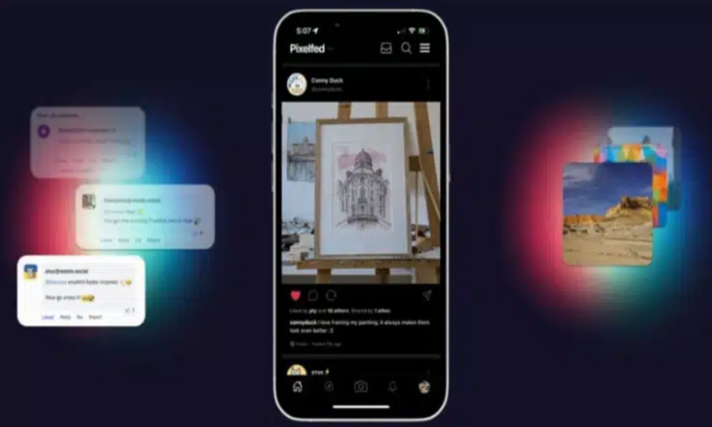 Pixelfed منصة جديدة تنافس إنستاجرام بتطبيقات رسمية