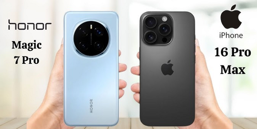 مقارنة شاملة بين Honor Magic 7 Pro و iPhone 16 Pro Max من الأفضل