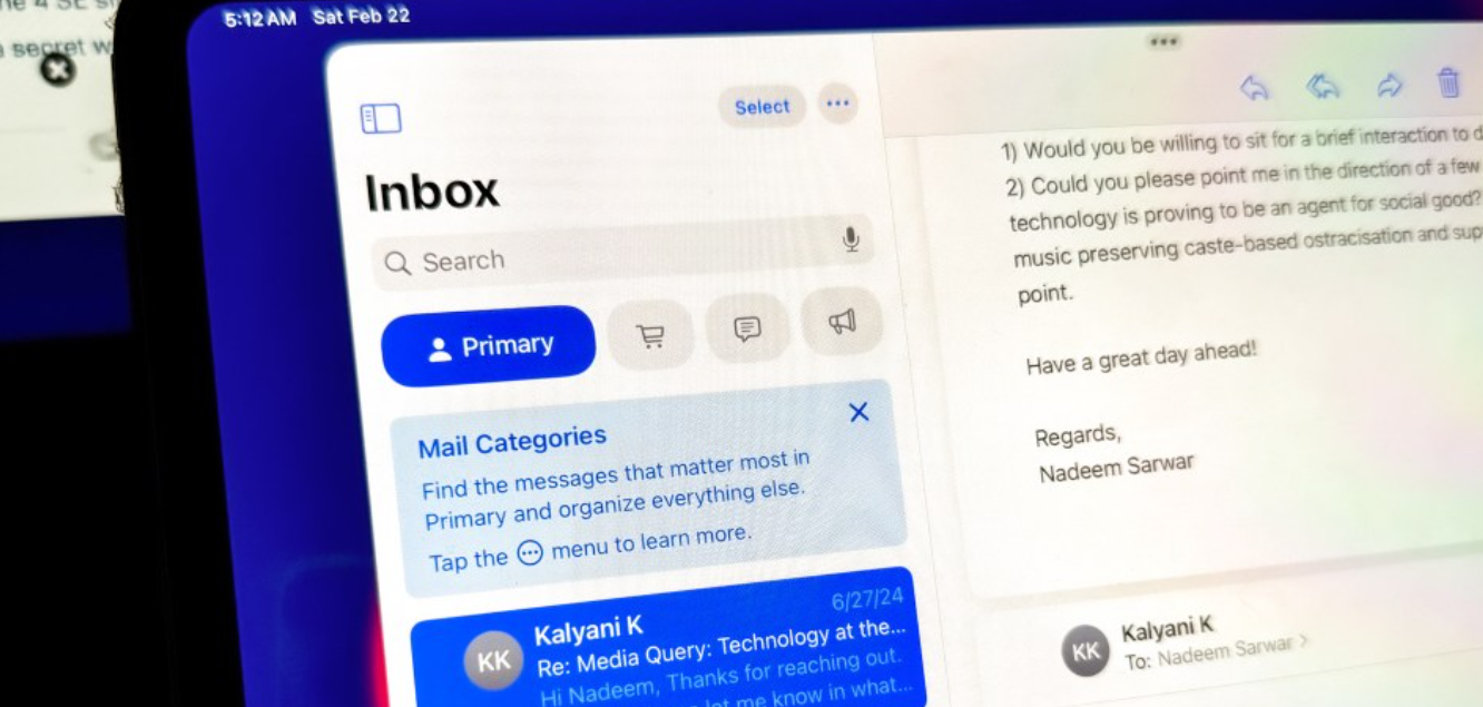 أبل تعيد تصميم تطبيق البريد على أجهزة Mac و iPad