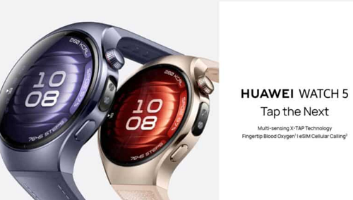 Huawei Watch 5 تجربة فاخرة تجمع بين الأناقة والتقنيات الصحية المتقدمة