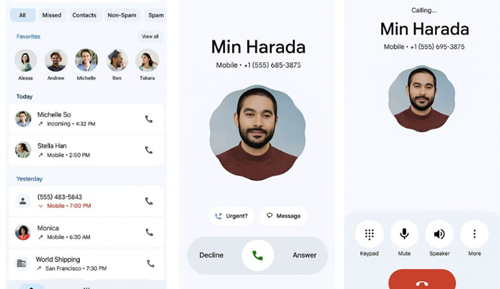 واجهة جديدة لتطبيق الهاتف من جوجل تصميم عصري وتجربة استخدام أكثر سلاسة
