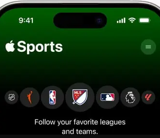 آبل تُعيد تشكيل تجربة المتابعة الرياضية مع تحديث شامل لتطبيق Apple Sports