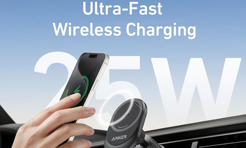 أنكر تستعد لإطلاق شاحن سيارة لاسلكي بمعيار Qi 2.2 وشحن سريع 25 واط