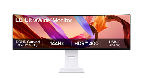 شاشة LG UltraWide 49U950A-W الجديدة تجربة عرض واسعة مع تصميم بسيط وانحناء طفيف
