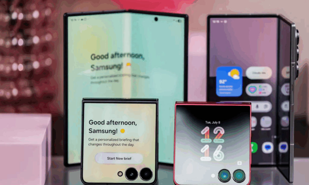 سامسونغ تستعد للكشف عن أول هاتف ثلاثي الطي بتصميم غير مسبوق