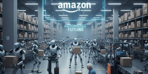 أمازون تُسرّع أتمتة عملياتها بداية مرحلة تراجع العمالة البشرية