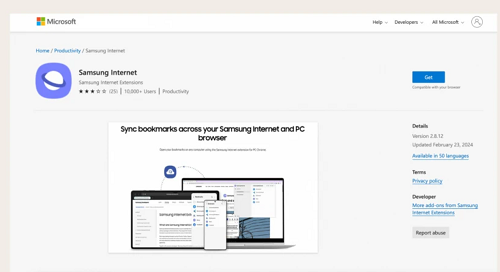 سامسونج توسّع حضورها على الحواسيب متصفح Samsung Internet يصبح متاحًا عالميًا على ويندوز