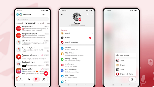 تيليغرام يعيد تصميم تطبيق أندرويد بالكامل بأسلوب الزجاج السائل