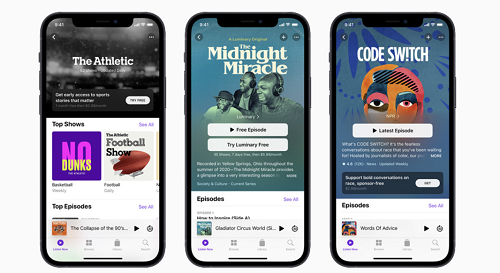 أبل تدخل سباق البودكاست المرئي بتجربة متكاملة داخل Apple Podcasts