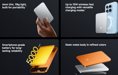 شاومي توسّع طرح بنك الطاقة المغناطيسي فائق النحافة وتقدمه بألوان جديدة عالميًا