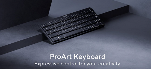 أسوس تكشف عن لوحة المفاتيح اللاسلكية ProArt KD300 بتصميم احترافي مدمج