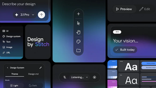 جوجل تطوّر Stitch منصة ذكية تُعيد تعريف تصميم واجهات المستخدم