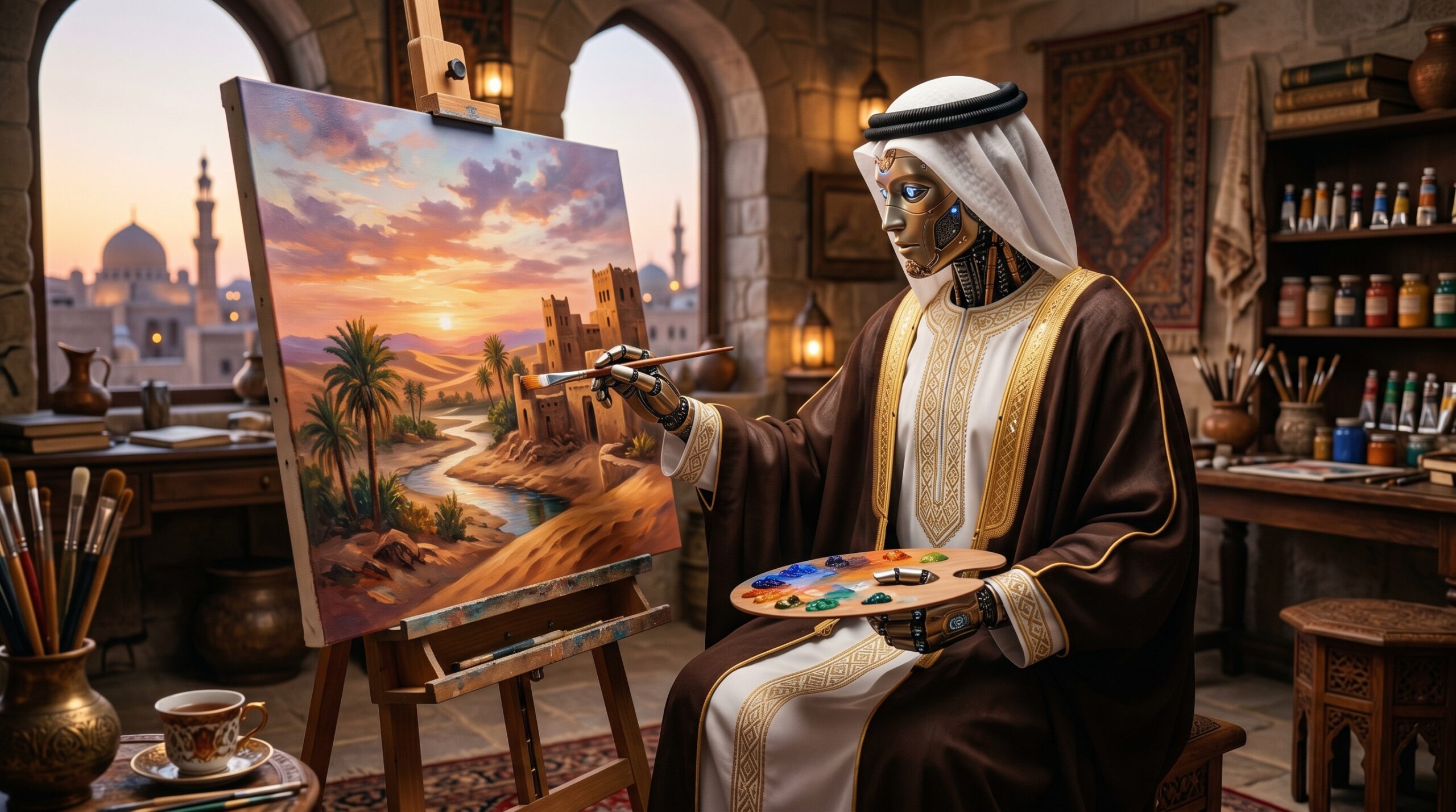 أفضل موقع ذكاء اصطناعي عربي - بيكاسو الخليج