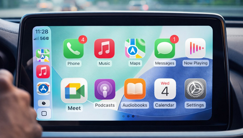 العمل أثناء القيادة جوجل Meet يصل إلى CarPlay بتجربة آمنة