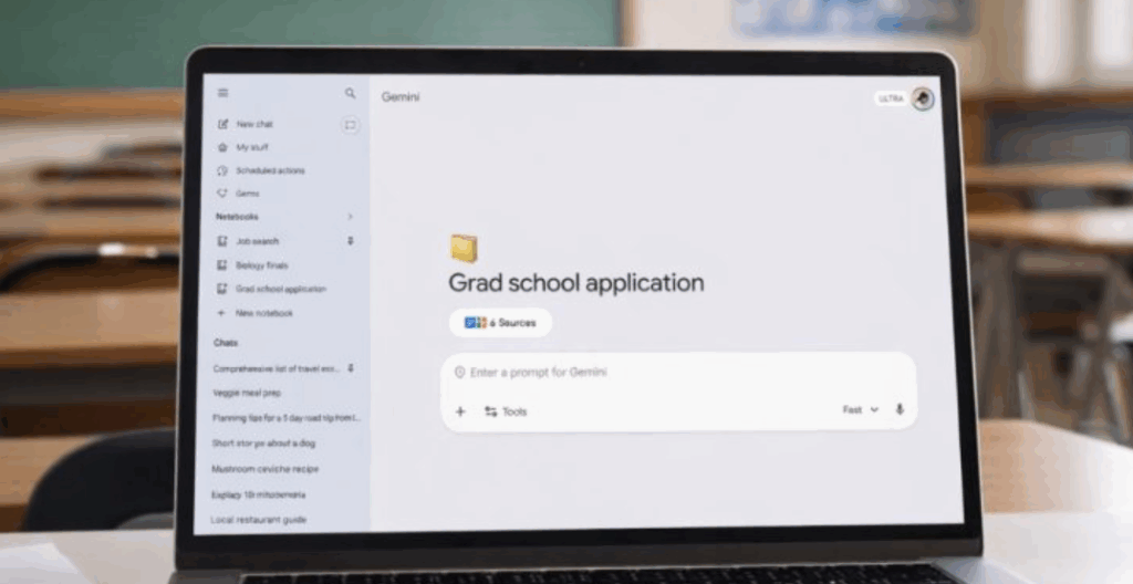 ميزة الدفاتر في Gemini خطوة جديدة من جوجل لتنظيم المعرفة الرقمية في منصة واحدة