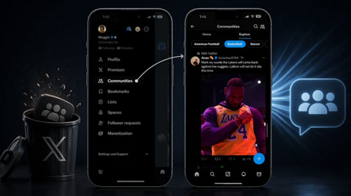 إكس تُعيد ترتيب أولوياتها إيقاف المجتمعات لصالح أدوات تفاعل أحدث
