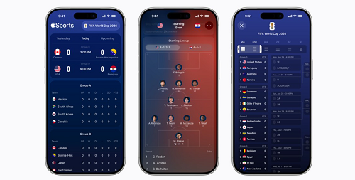 آبل توسّع تطبيق Apple Sports ليصل إلى الدول العربية قبل كأس العالم 2026 32 آبل توسّع تطبيق Apple Sports ليصل إلى الدول العربية قبل كأس العالم 2026