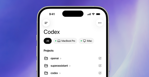 OpenAI توسّع قدرات Codex وتدمجه داخل تطبيق ChatGPT للهواتف الذكية 50 OpenAI توسّع قدرات Codex وتدمجه داخل تطبيق ChatGPT للهواتف الذكية