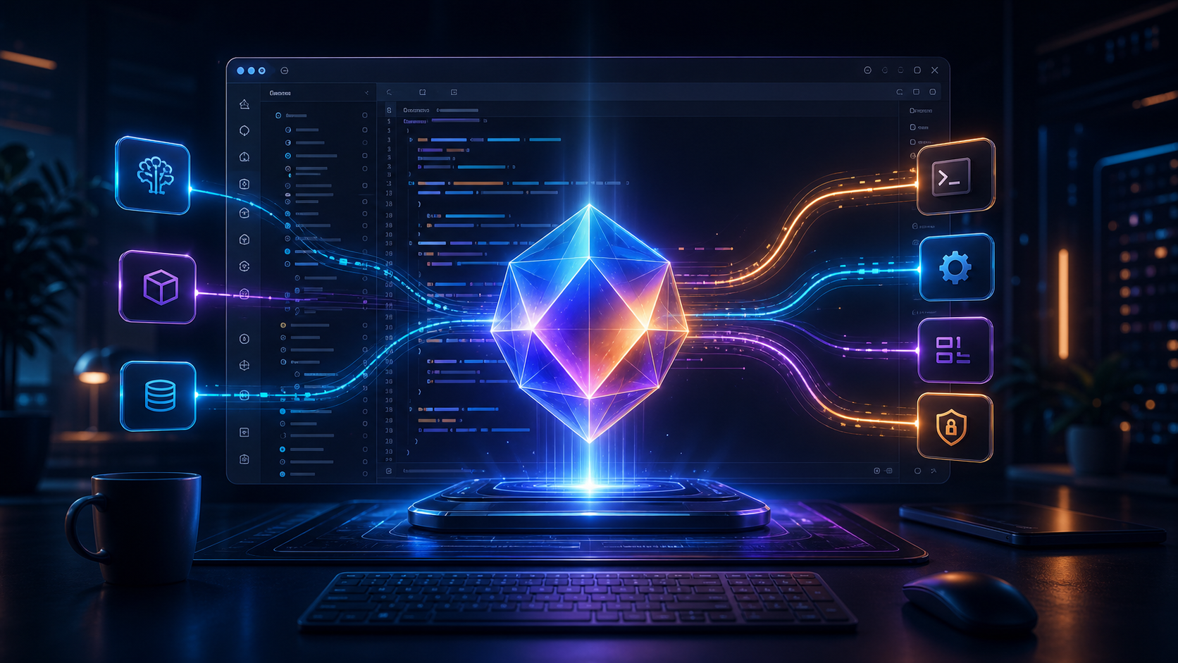 Gemini 3.6 Flash في GitHub Copilot داخل بيئة تطوير تعرض وكيلًا برمجيًا وأدوات متوازية