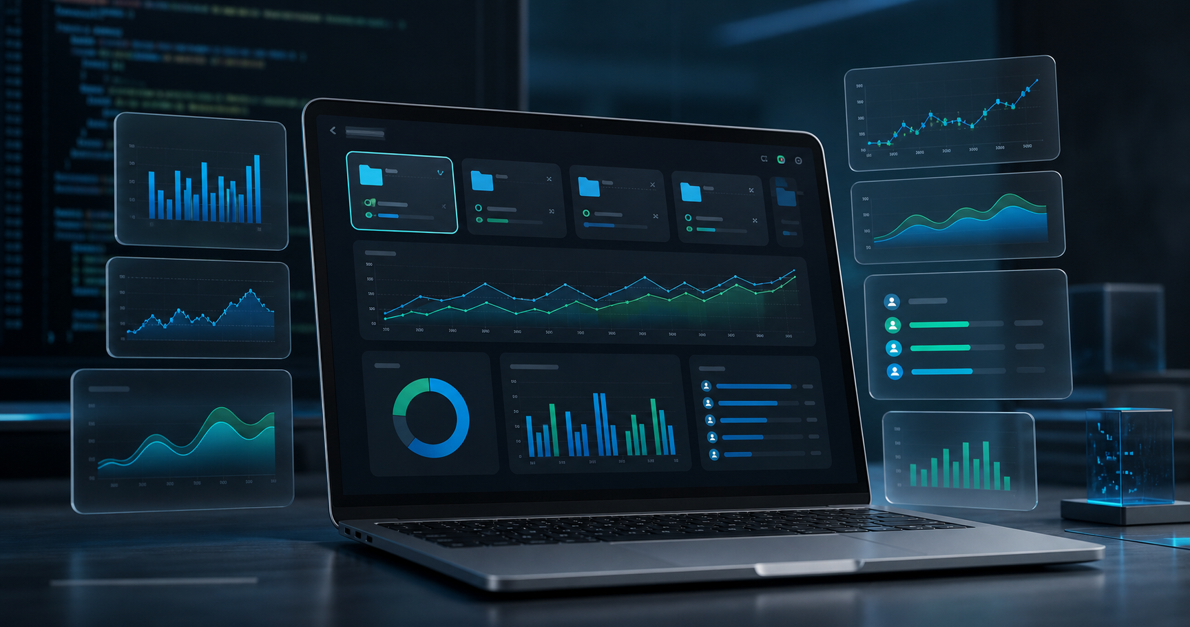 واجهة توضح مقاييس استخدام GitHub Copilot على مستوى المستودع مع مخططات للنشاط والرموز