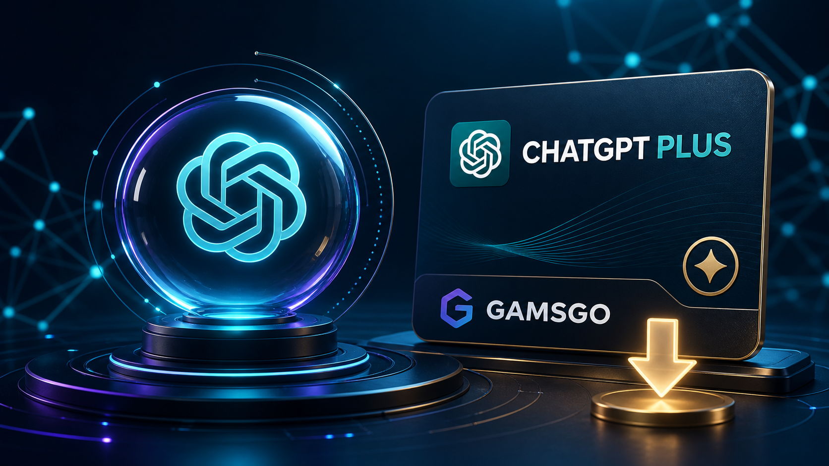 صورة توضيحية لاشتراك ChatGPT Plus بسعر مخفض عبر GamsGo