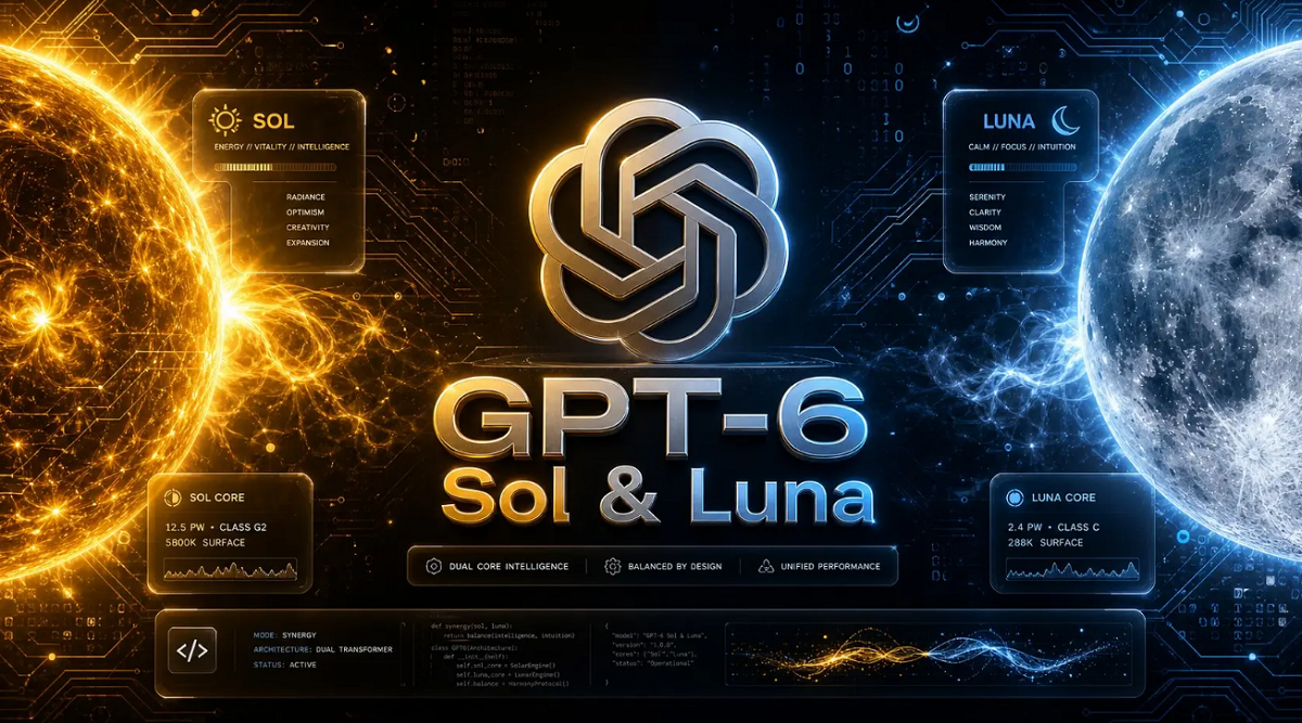 GPT 6 Sol وGPT 6 Luna. OpenAI تخفض التكلفة والأخطاء في نماذجها الجديدة 1
