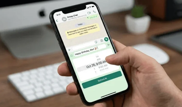 جدولة الرسائل في واتساب تصل إلى آيفون ضمن الاختبارات التجريبية 2 جدولة الرسائل في واتساب تصل إلى آيفون ضمن الاختبارات التجريبية