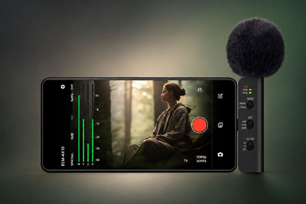 ميكروفون سوني ECM-AX10.. تسجيل الصوت الثلاثي الأبعاد عبر الهواتف الذكية 2 ميكروفون سوني ECM-AX10.. تسجيل الصوت الثلاثي الأبعاد عبر الهواتف الذكية