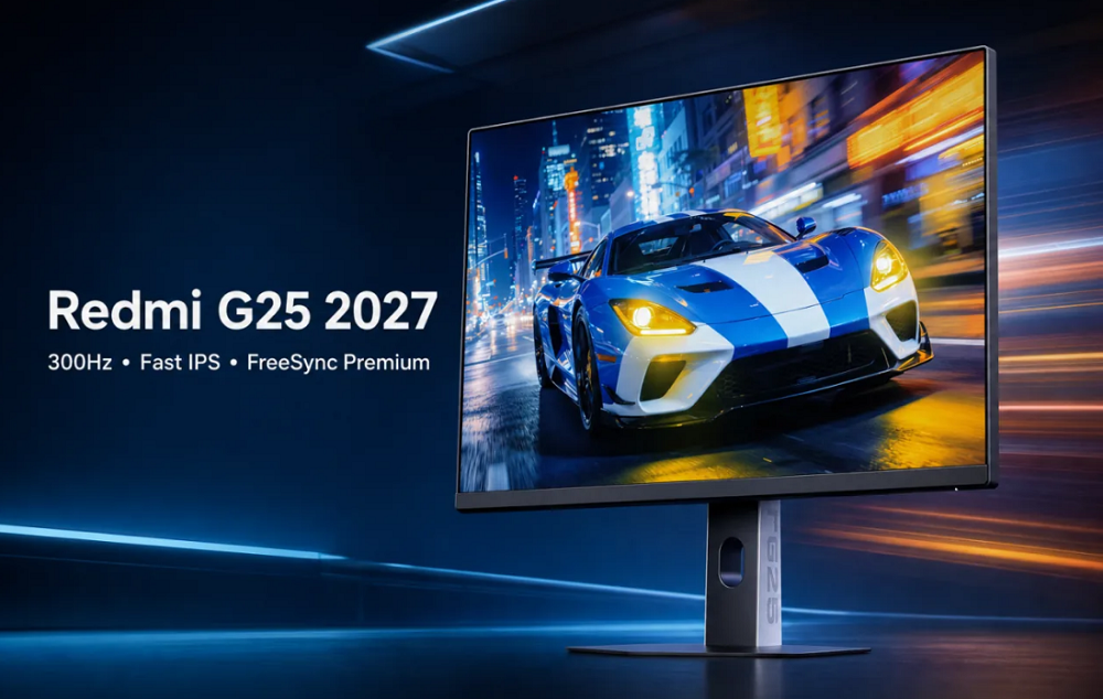 شاشة Redmi G25 2027 من شاومي تقدم معدل تحديث 300 هرتز بسعر 120 دولارًا 1