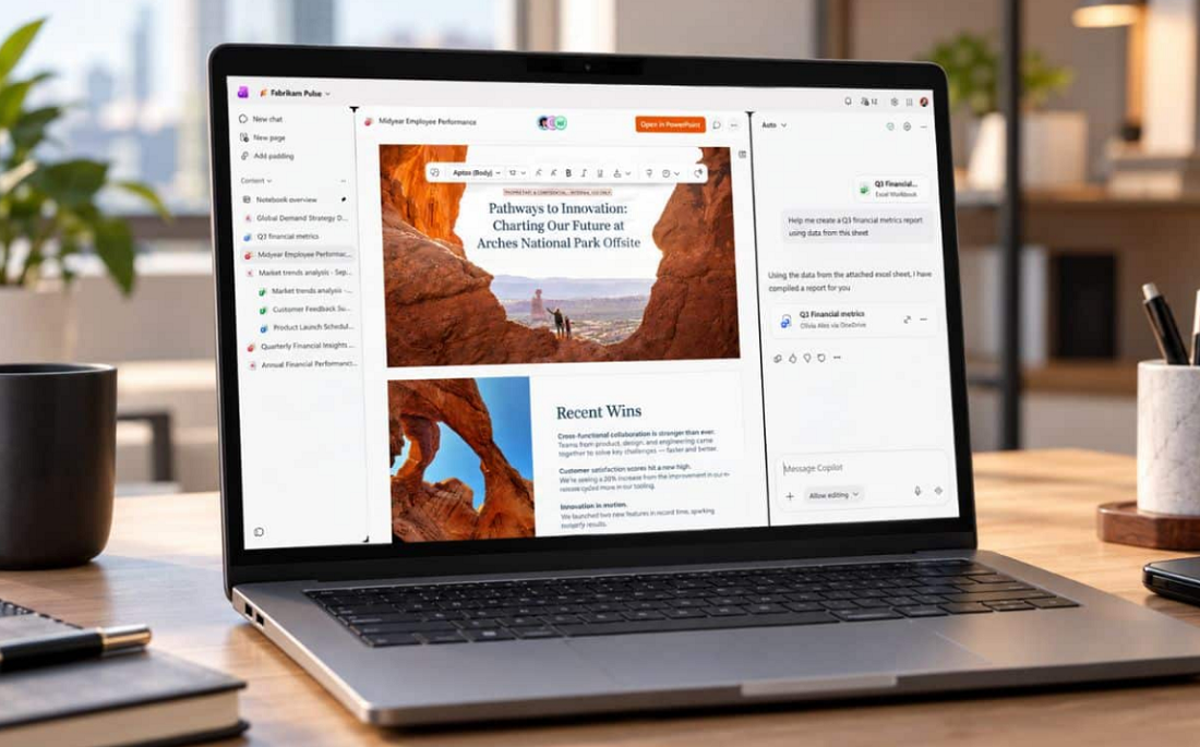 مزايا Copilot Notebooks الجديدة. مايكروسوفت تنافس NotebookLM من جوجل